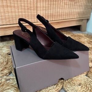 Franco Sarto Trista Black Slingback Pump